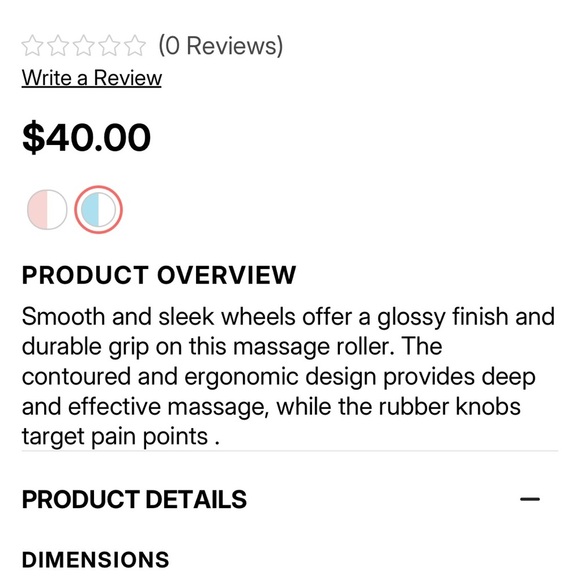 Blue and White Foot Massager Roller - Picture 4 of 4